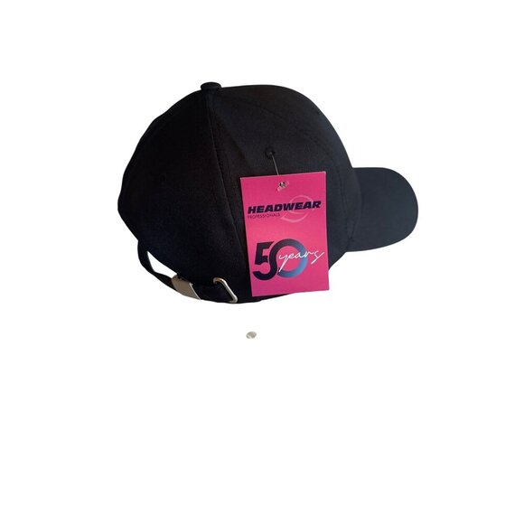 Kalcem Black Baseball Cap With Embroidered Tractor Design & Adjustable Strap - Picture 3 of 5